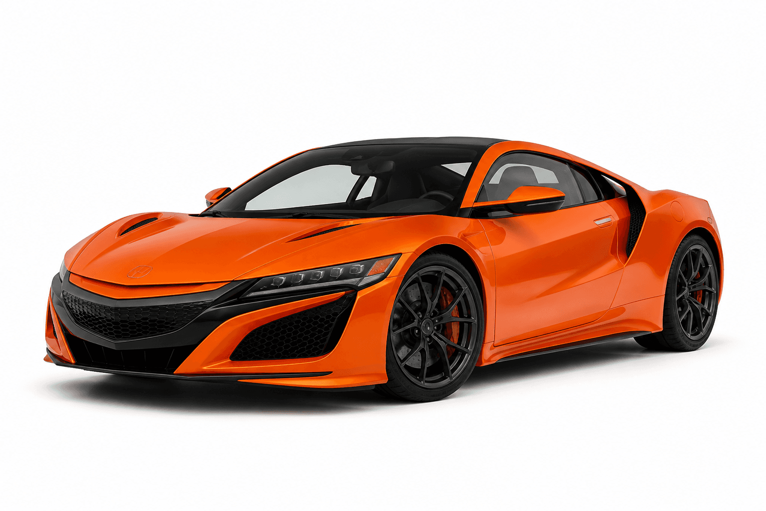 2022 Acura NSX in Sunset Orange — lease deal