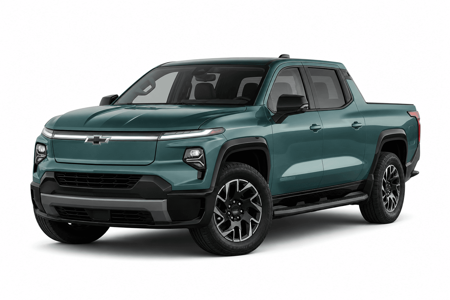 2026 Chevrolet Silverado EV in Teal Mist — lease deal