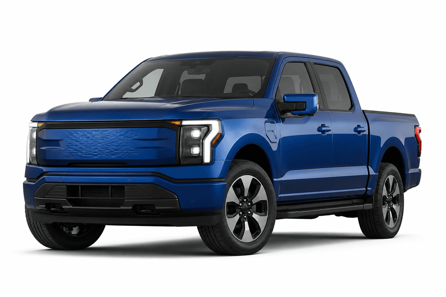 2025 Ford F-150 Lightning in Cavalry Blue — lease deal