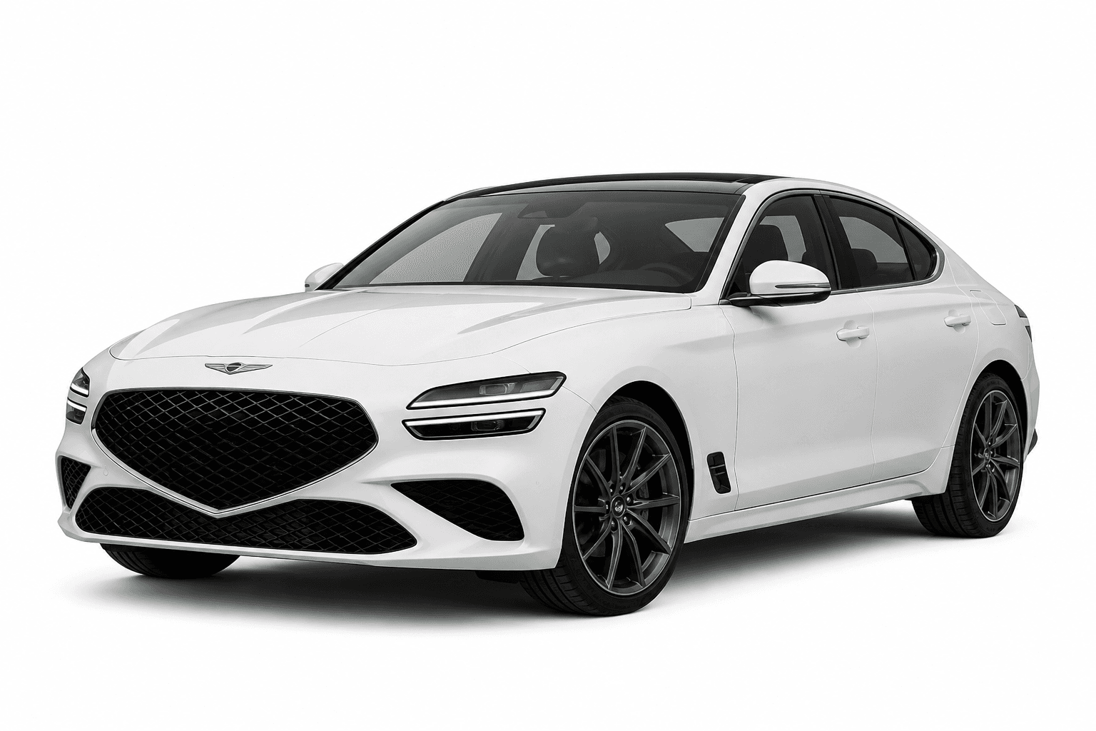 2026 Genesis G70 in Ice Cap White — lease deal