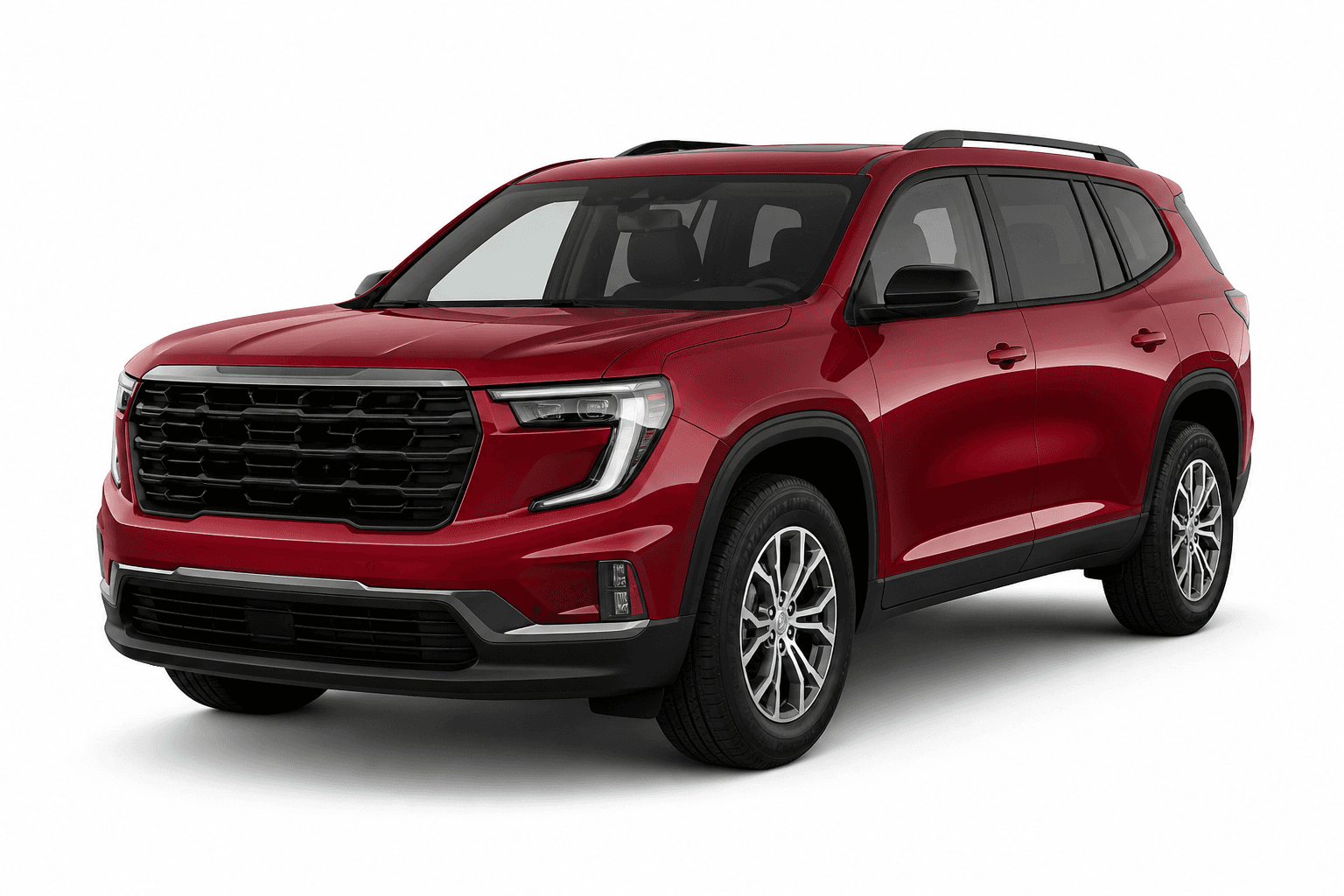 2025 GMC Acadia in Radiant Red — lease deal