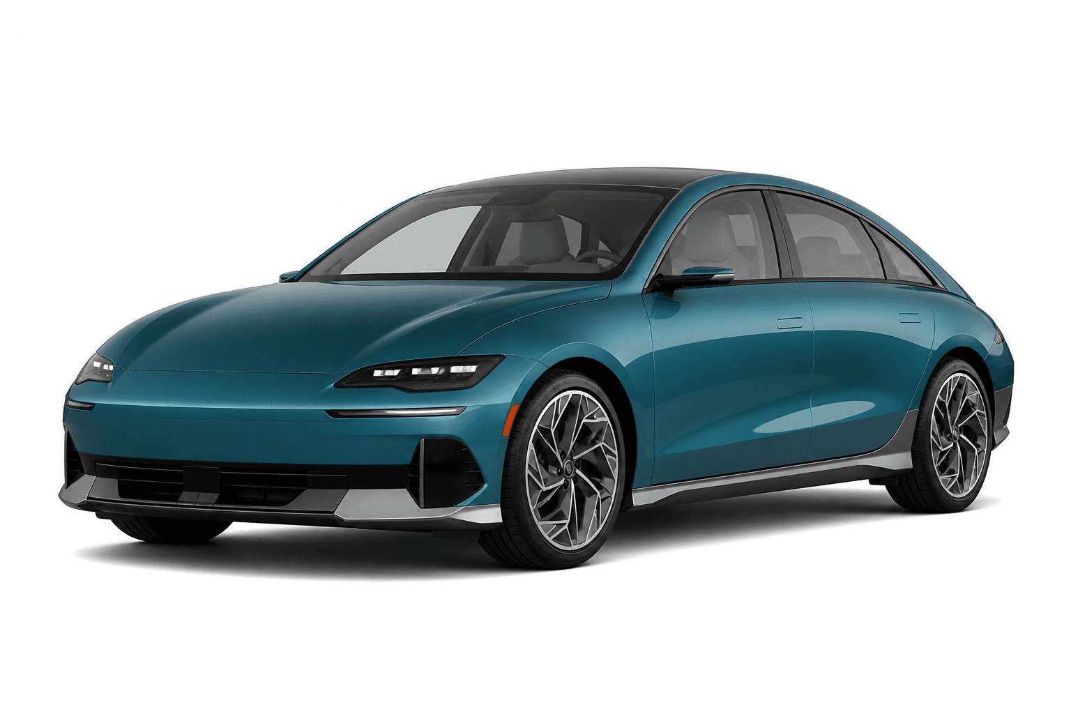 2025 Hyundai Ioniq 6 in Deep Blue Pearl — lease deal