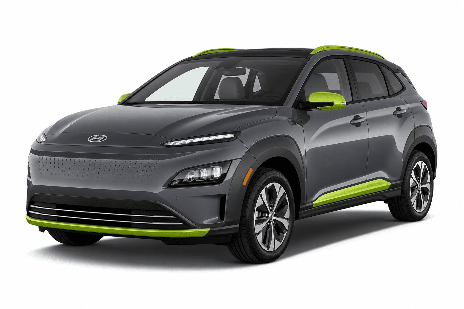 2025 Hyundai Kona EV in Machine Gray — lease deal