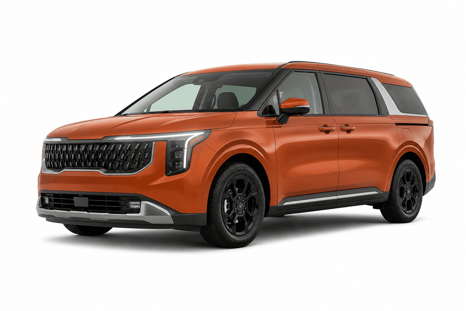 2026 Kia Carnival in Sunset Orange — lease deal