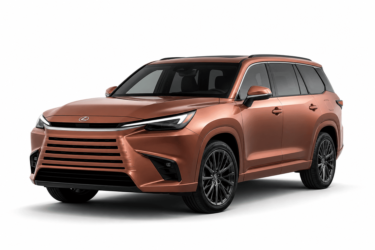 2026 Lexus TX 500h in Sunset Orange — lease deal