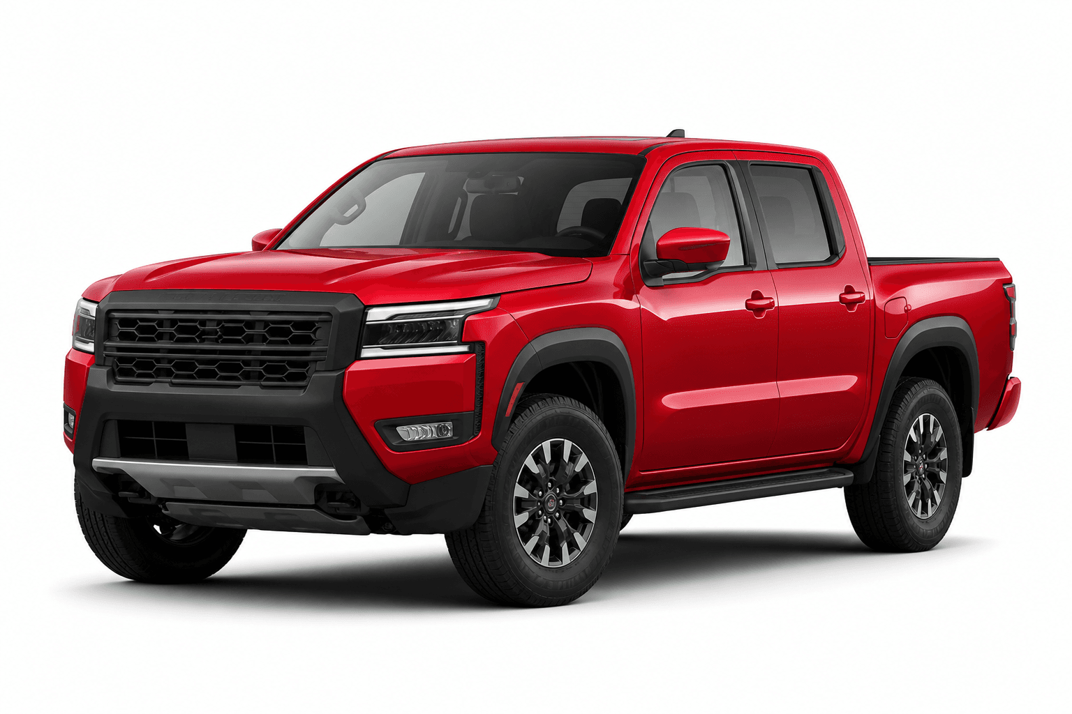 2026 Nissan Frontier in Firecracker Red — lease deal