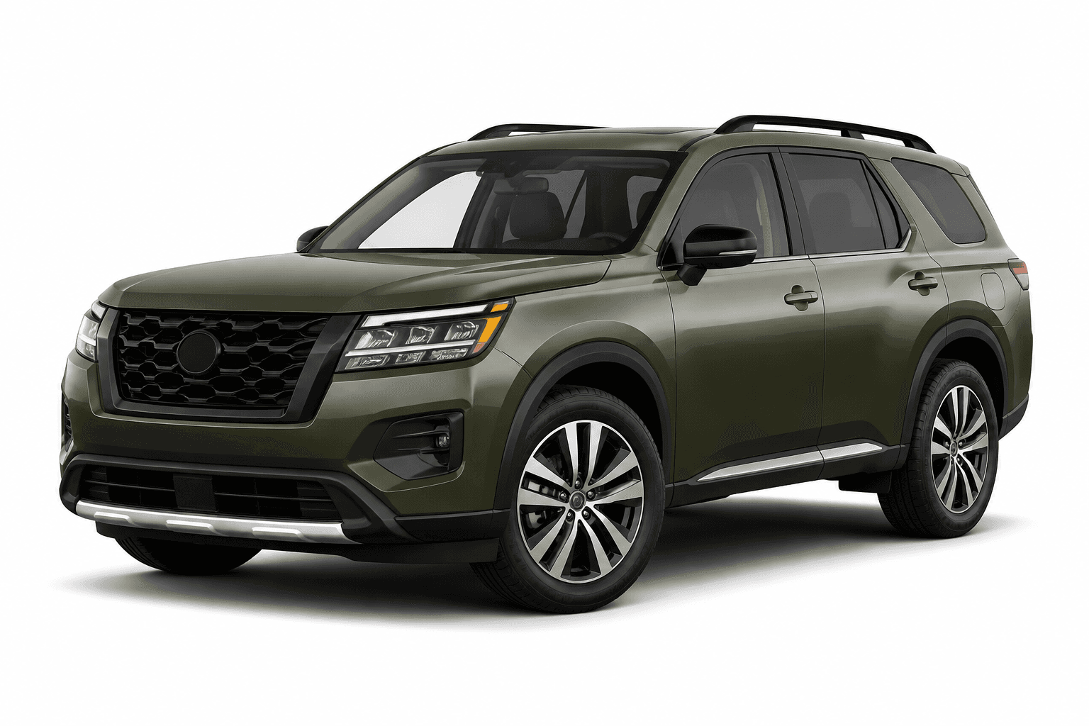 2026 Nissan Pathfinder in Autumn Green — lease deal