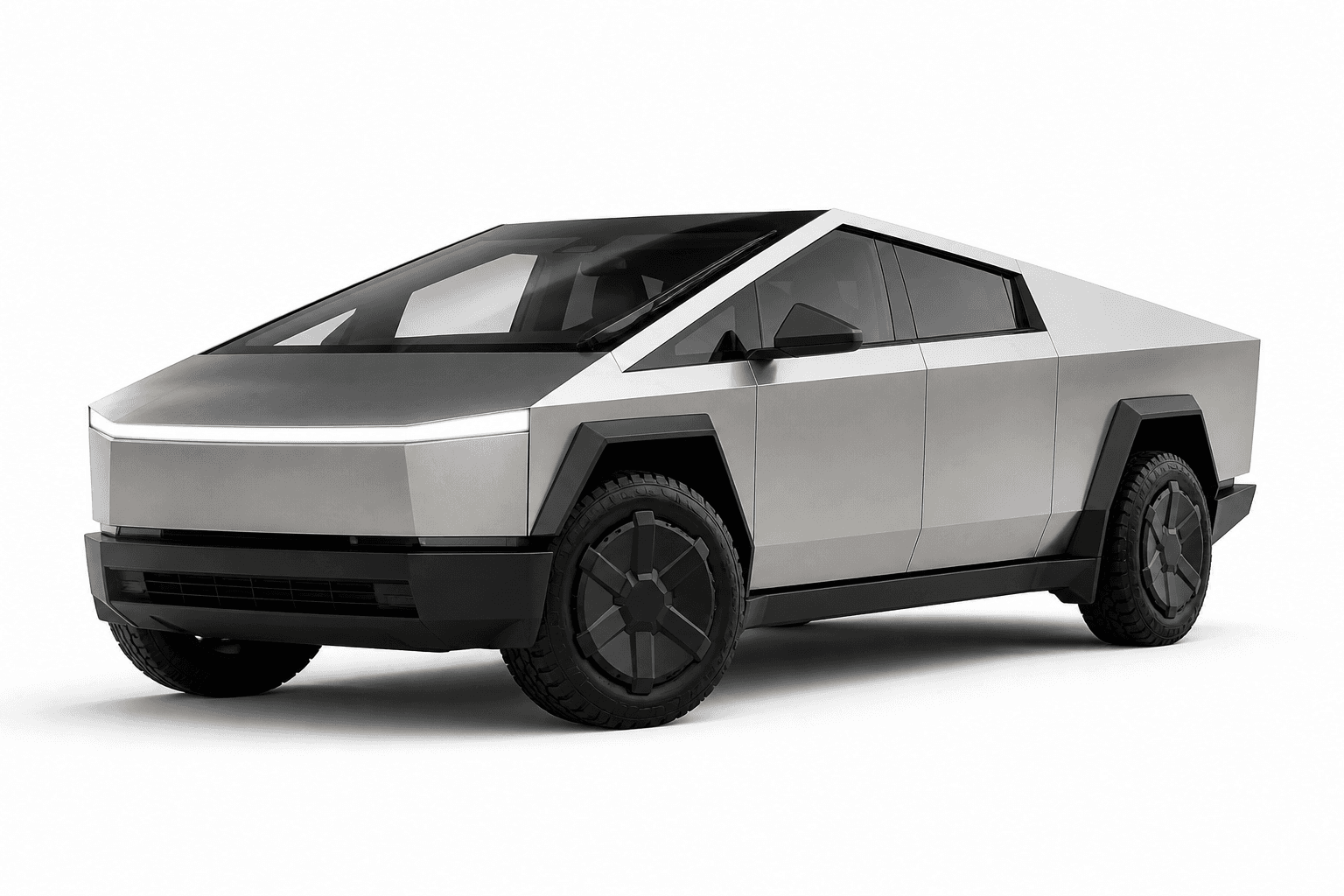 2025 Tesla Cybertruck in Silver Zynith — lease deal
