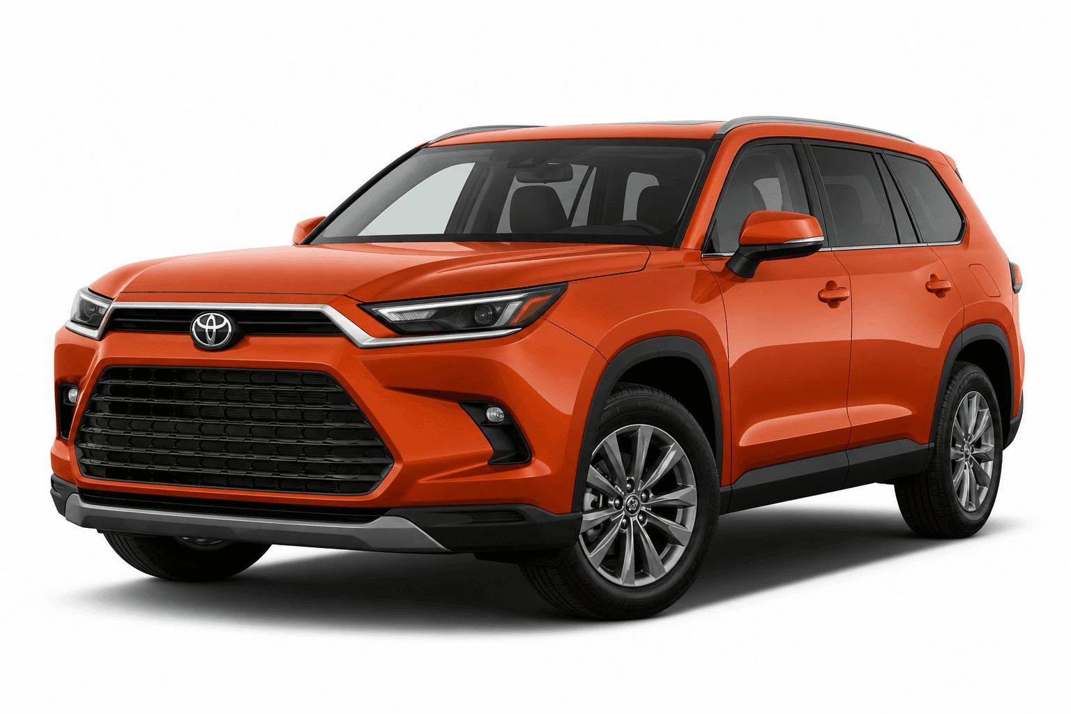 2025 Toyota Grand Highlander in Sunset Orange — lease deal